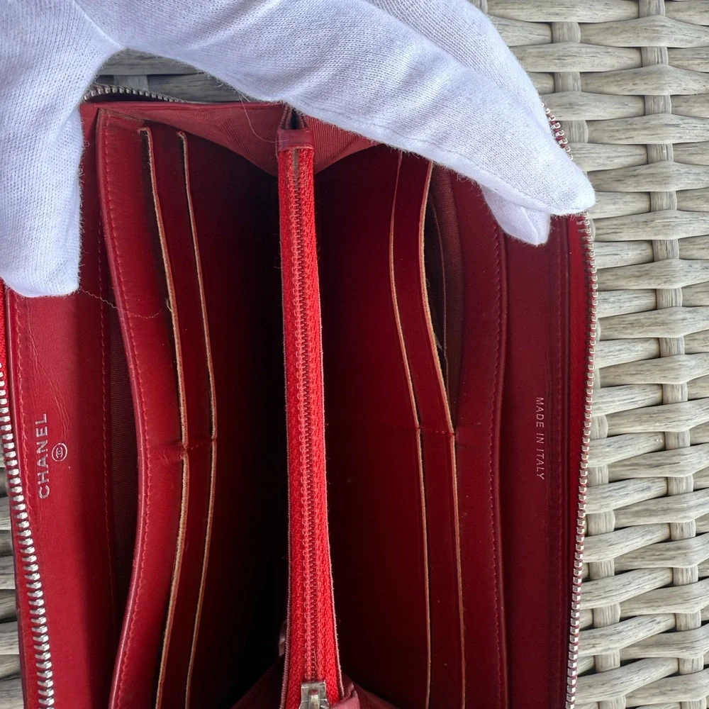 Chanel Long Wallet  Red Patent leather - Picture 3 of 10